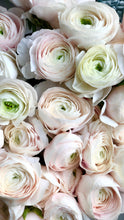 Load image into Gallery viewer, “Luxury Bouquet” Ranunculus+ Eucalyptus
