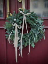 Load image into Gallery viewer, “Beige Velvet” Christmas Wreath
