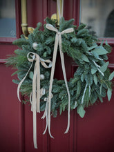 Load image into Gallery viewer, “Beige Velvet” Christmas Wreath
