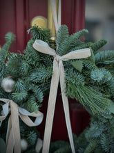 Load image into Gallery viewer, “Beige Velvet” Christmas Wreath
